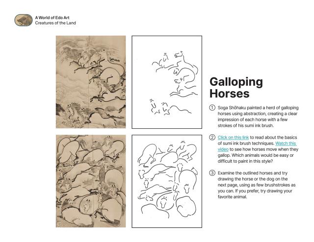 Thumbnail of Galloping Horses, PDF