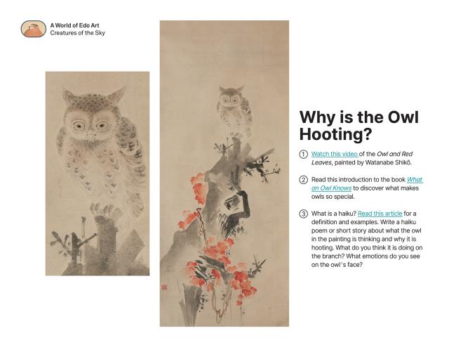 Thumbnail of Why is the Owl Hooting?, PDF
