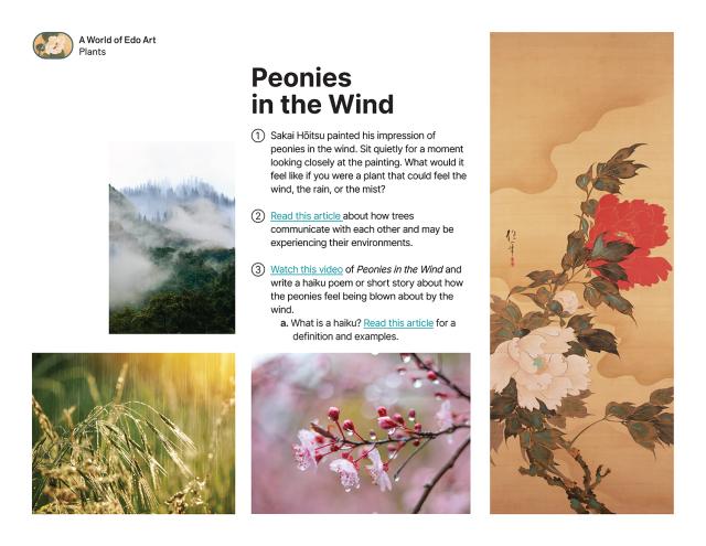Thumbnail of Peonies in the Wind, PDF