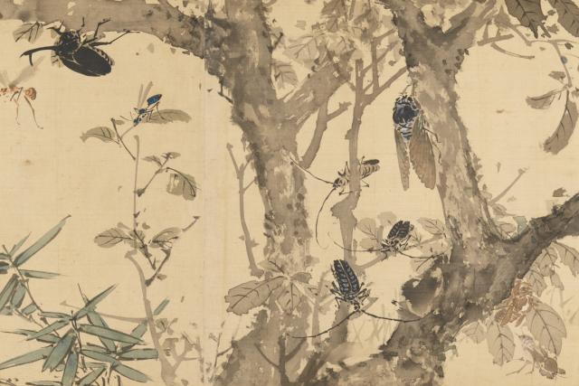 Image of 草虫図巻 by Yamamoto Baiitsu