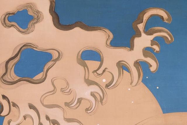 Image of 月に波濤図 by Suzuki Kiitsu