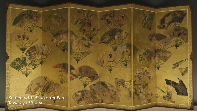 Image of 扇面散図屛風 by Suzuki Kiitsu