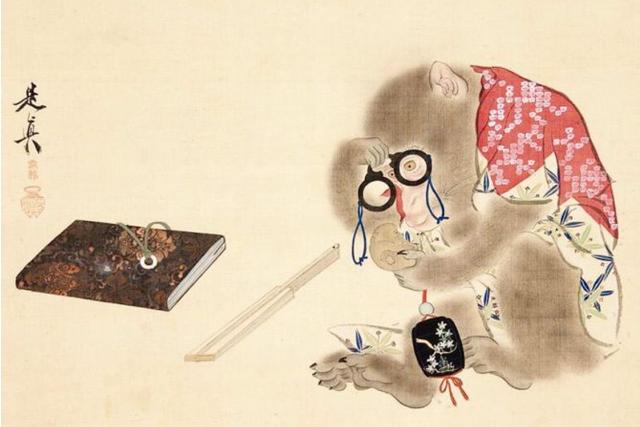 Image of 猿鑑定図 by Shibata Zeshin