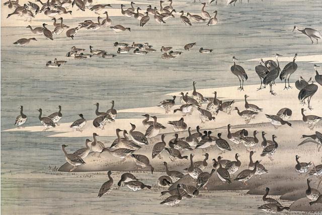 Image of 水辺群鳥図 by Mori Tetsuzan