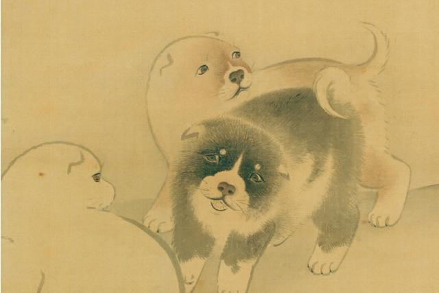 Image of 狗子図 by Maruyama Ōkyo