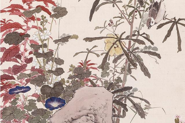 Image of 名花十友之図 by Yamamoto Baiitsu