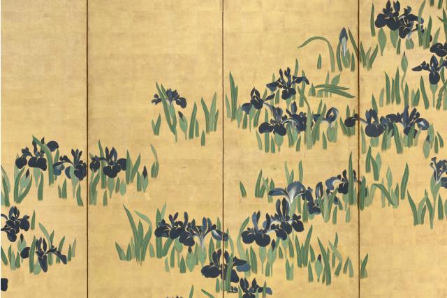 Image of 燕子花図 by Watanabe Shikō