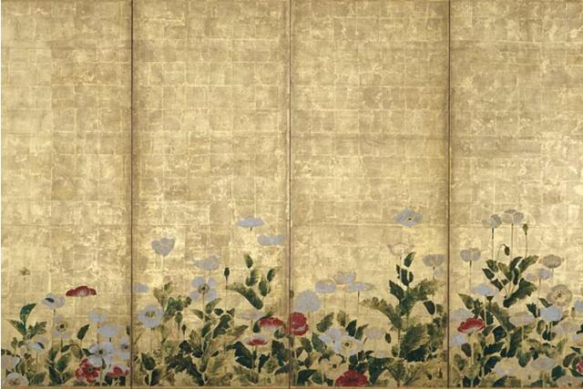 Image of 芥子図屏風 by Studio of Sōtatsu