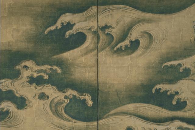 Image of 波濤図屏風 by Ogata Kōrin