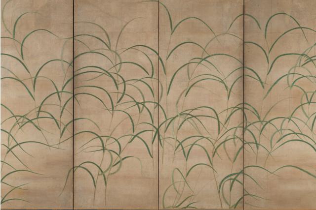 Image of 芒野図屏風 by Unsigned