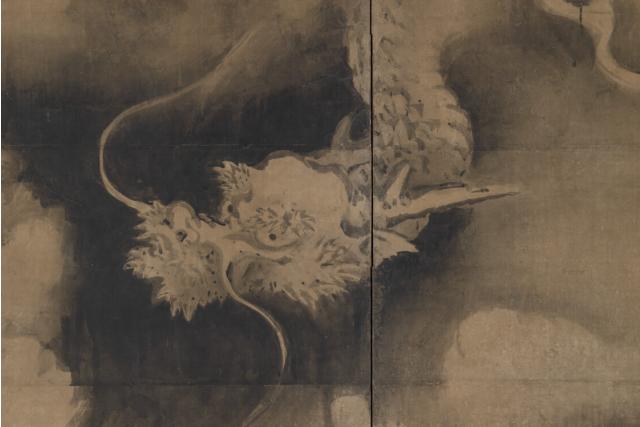 Image of 雲龍図屏風 by Kanō School