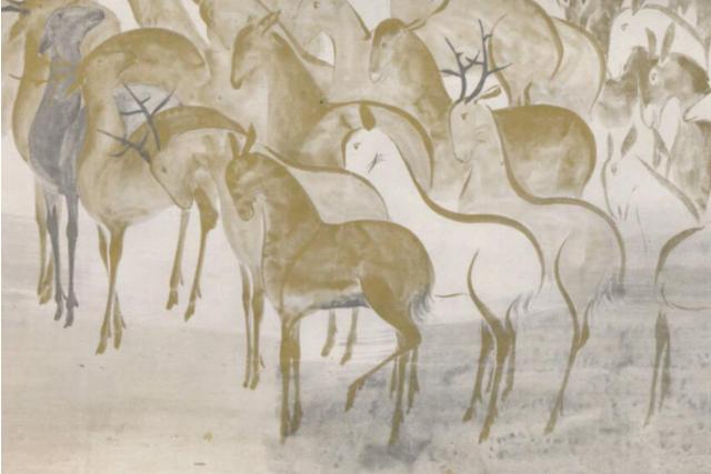 Image of 鹿下絵和歌巻 by Sōtatsu & Kōetsu